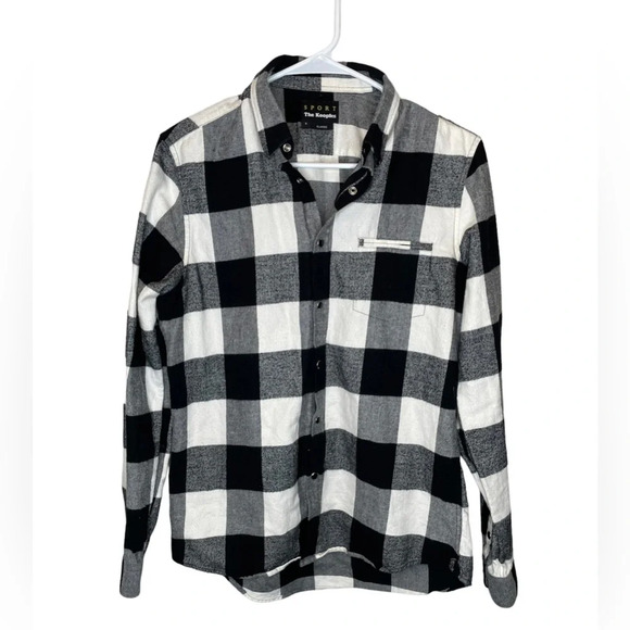 The Kooples Sport Women’s Black And White Flannel Classic Fit Size Small - Picture 1 of 8